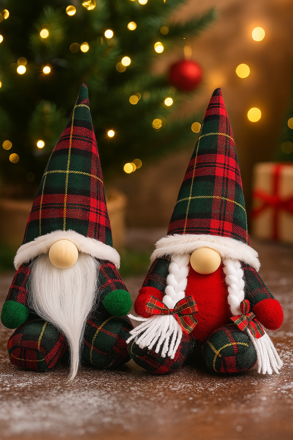 Mini Tartan Christmas Gonks