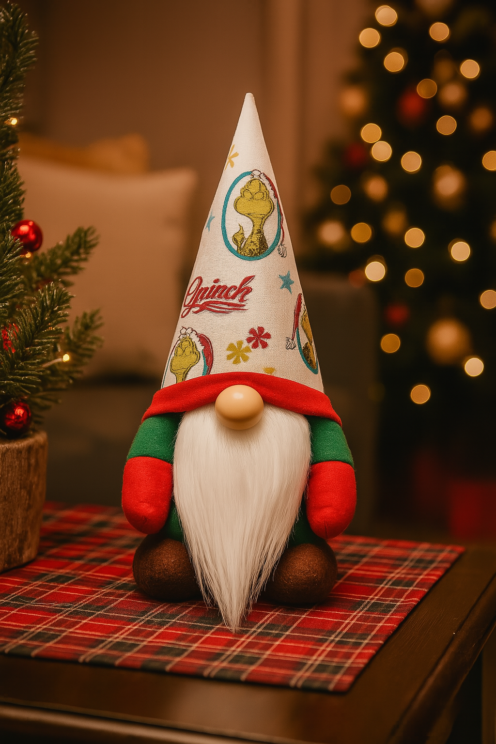 Christmas Grinch Gonk, Nordic Gnome, Swedish Tomte