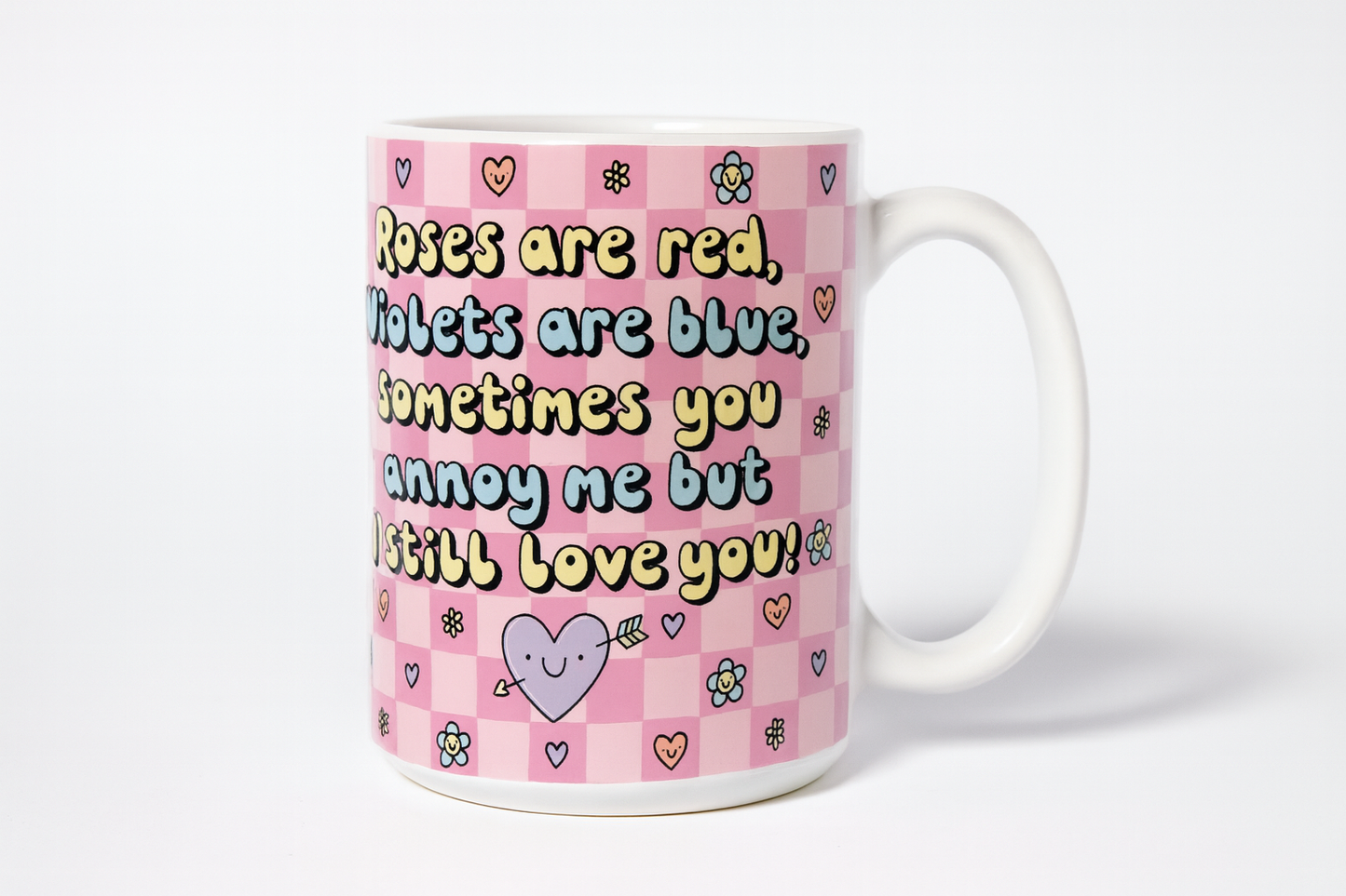 Roses Are Red Porcelain Mug 11oz
