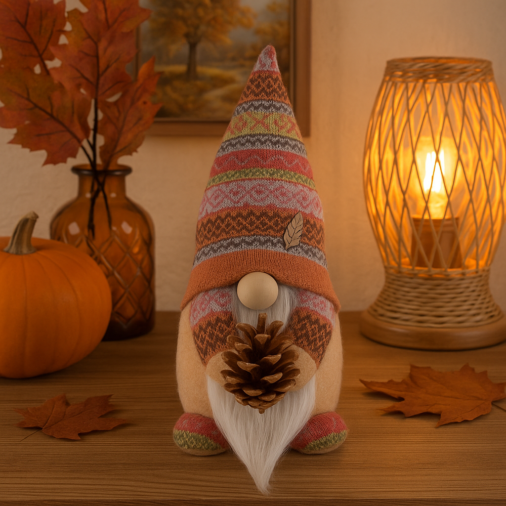 Handmade Pinecone Nordic Gnome, Gonk, Swedish Tomte