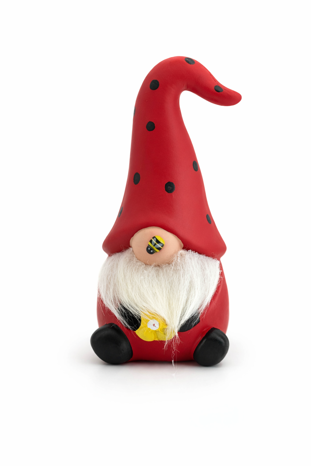 Ceramic Ladybug Gonk, Nordic, Gnome, Swedish Tomte