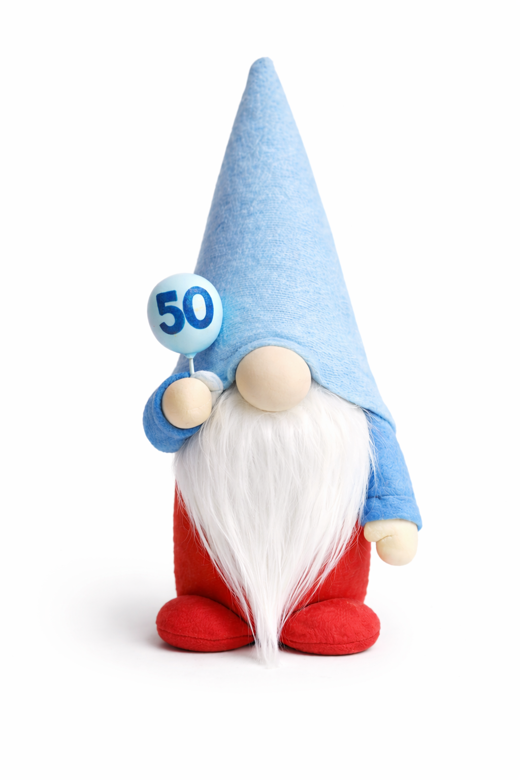 Personalised Age Birthday Gonk with Balloon