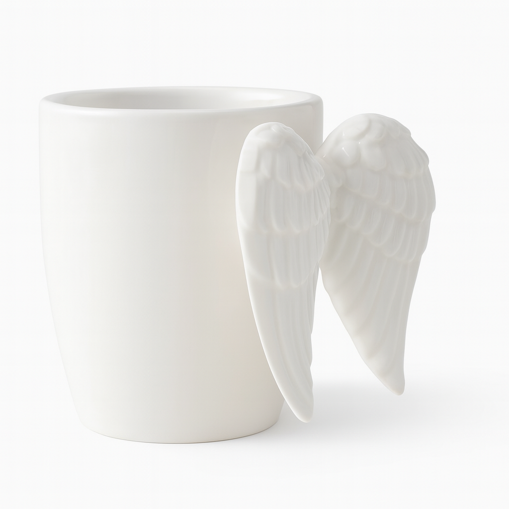 Ceramic Angel Wings Mug 12cm