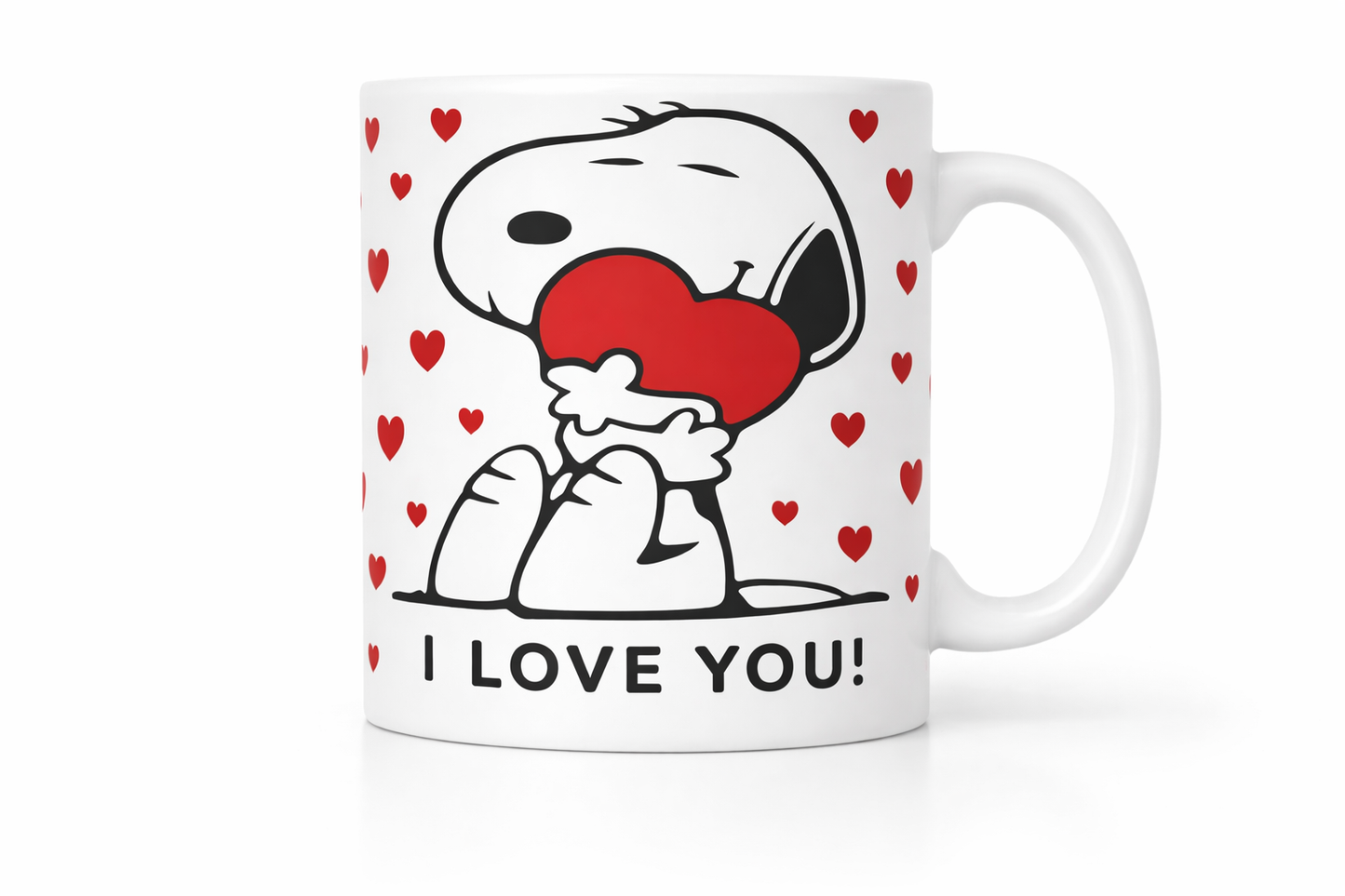 Snoopy Love Heart Ceramic Mug – 11oz