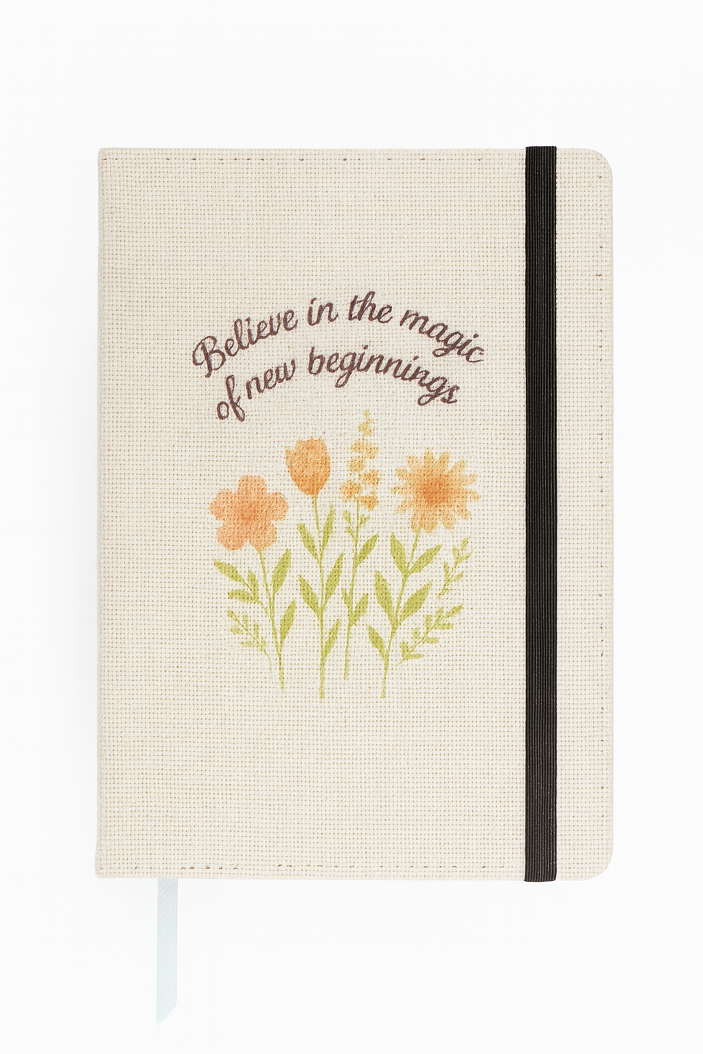 Believe in the Magic of New Beginnings A5 Linen Notebook
