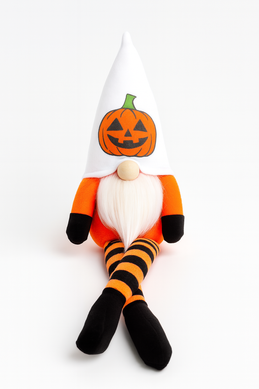 Halloween Pumpkin Gonk with Dangly Legs, Nordic, Gnome, Swedish Tomte