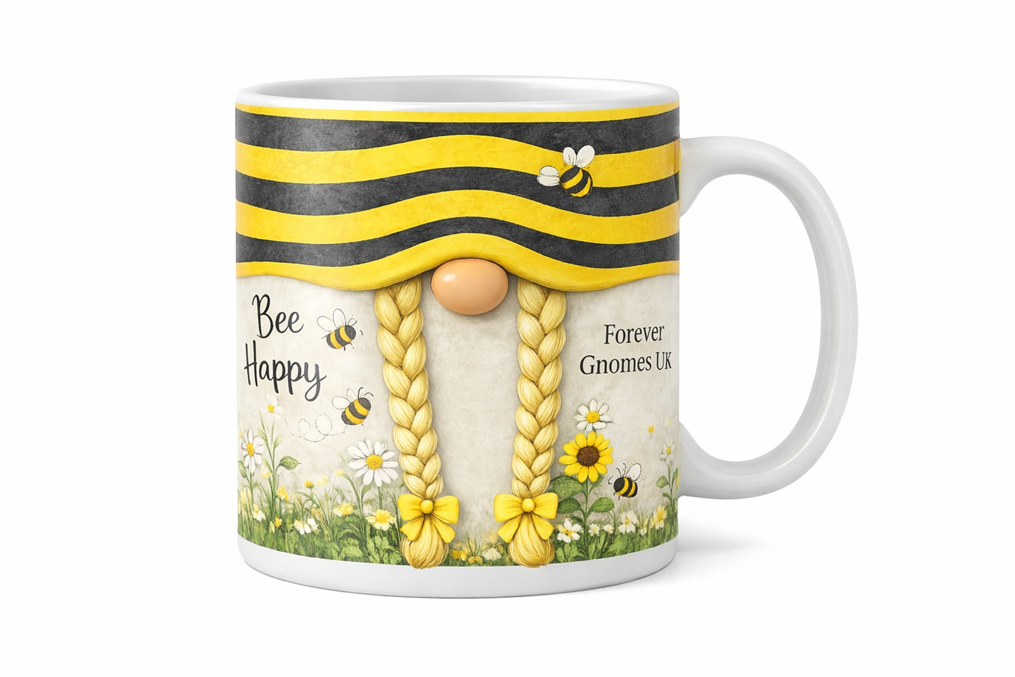 Bee Happy Gonk Mug – 11oz Ceramic Mug