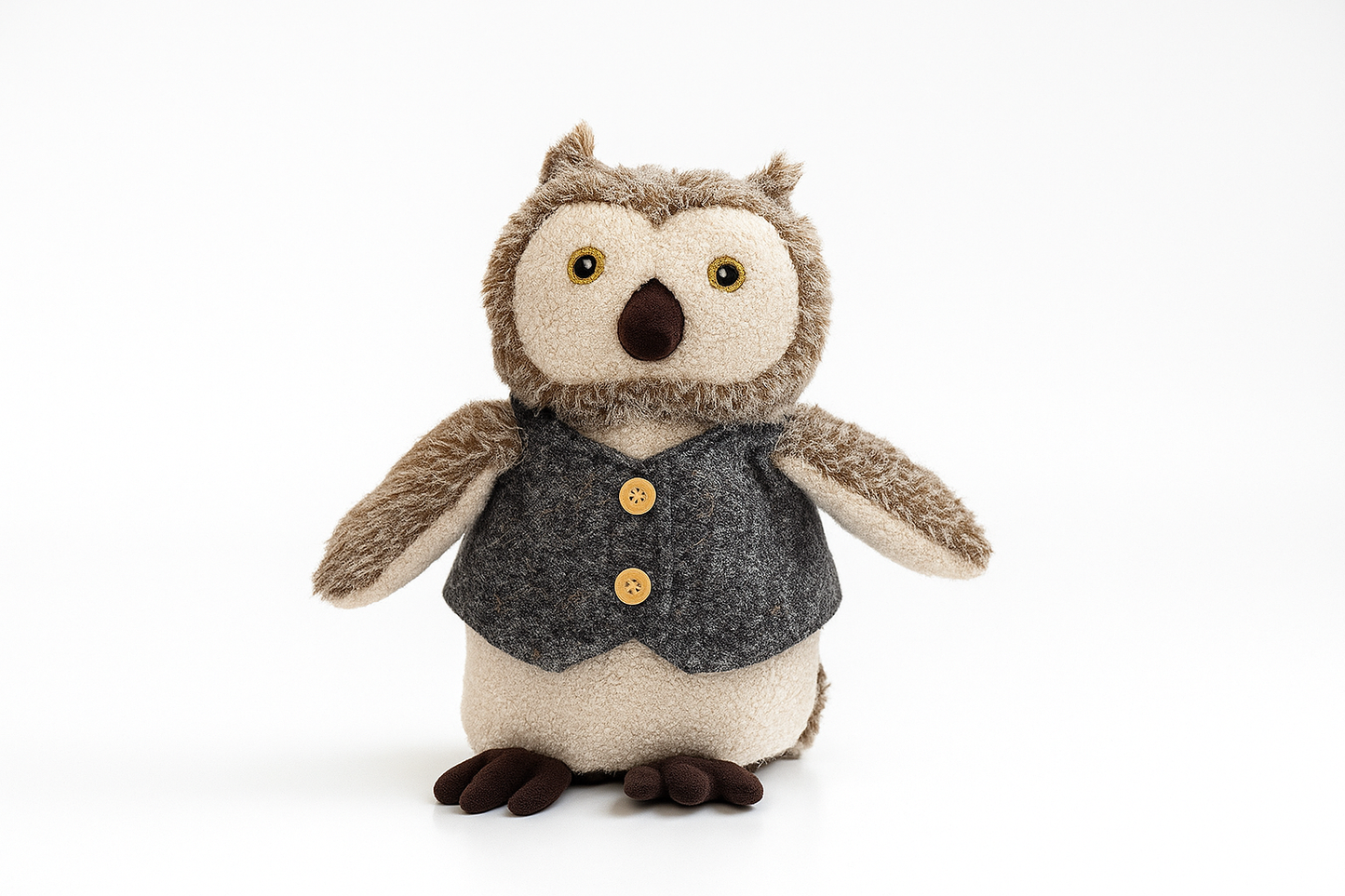 Fabric Owl Novelty Doorstop 24cm