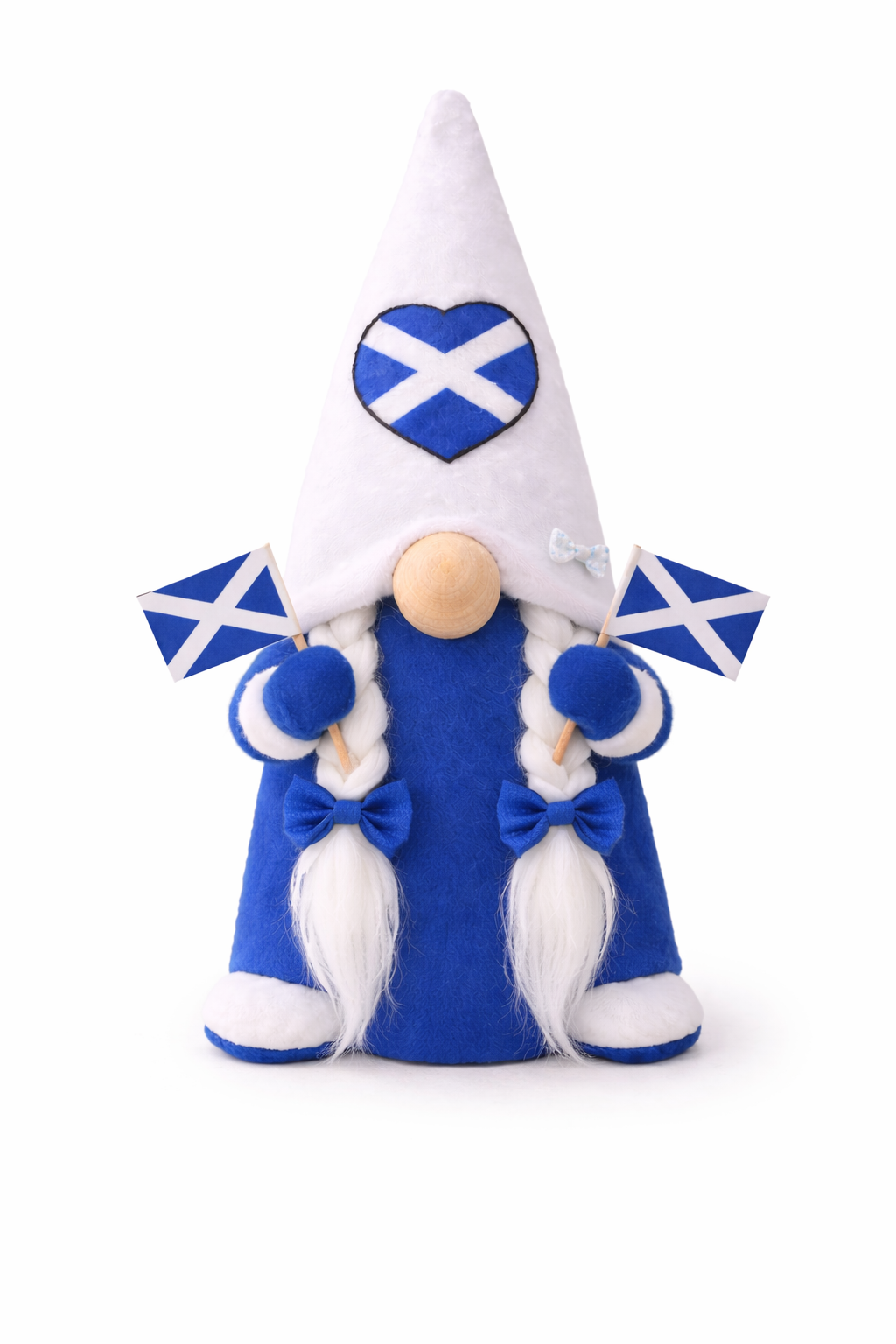 Scottish Saltire Gonks – Handmade Decorative Pair