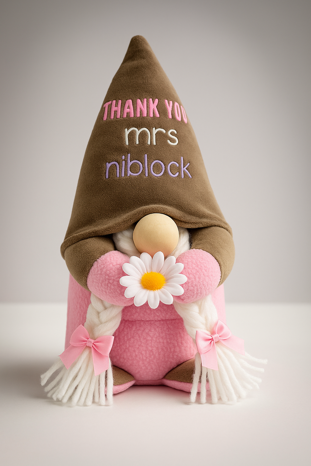 Handmade Best Teacher Ever Mini Gonk, Nordic, Gnome, Swedish Tomte