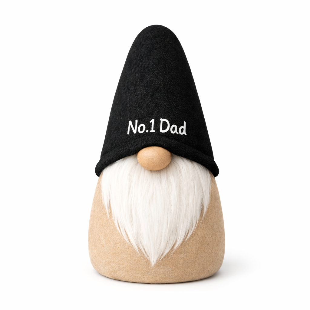 No.1 Dad Handmade Gonk – 9 Inch Free Standing Decoration