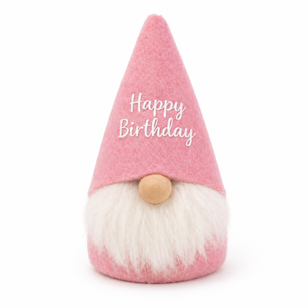 Happy Birthday Pink Mini Gonk – Handmade 5” Birthday Gnome Gift Decoration | Forever Gnomes UK
