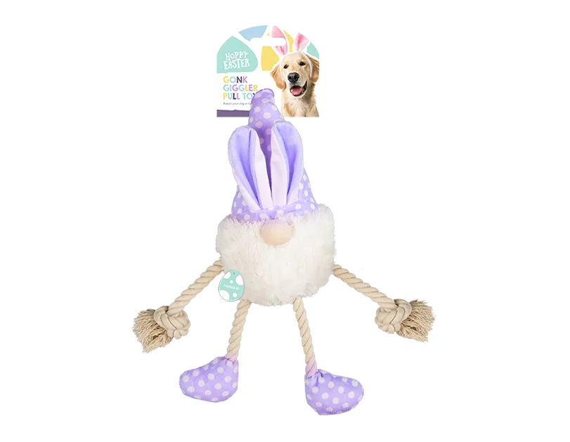 Giggling Gonk Easter Pull Toy for Dogs