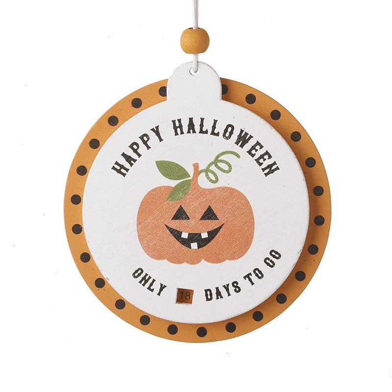 Mini Happy Halloween Countdown hanger 9x9.5x0.7cm