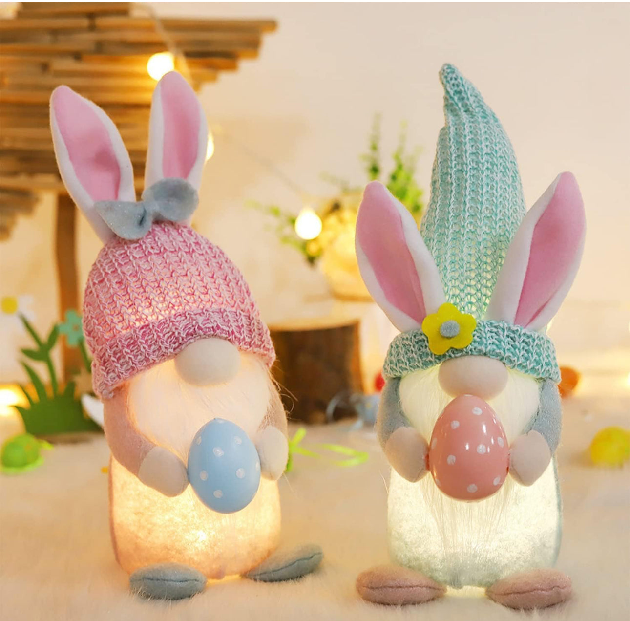 Easter LED Light up Bunny Gnomes, Nordic, Swedish Tomte