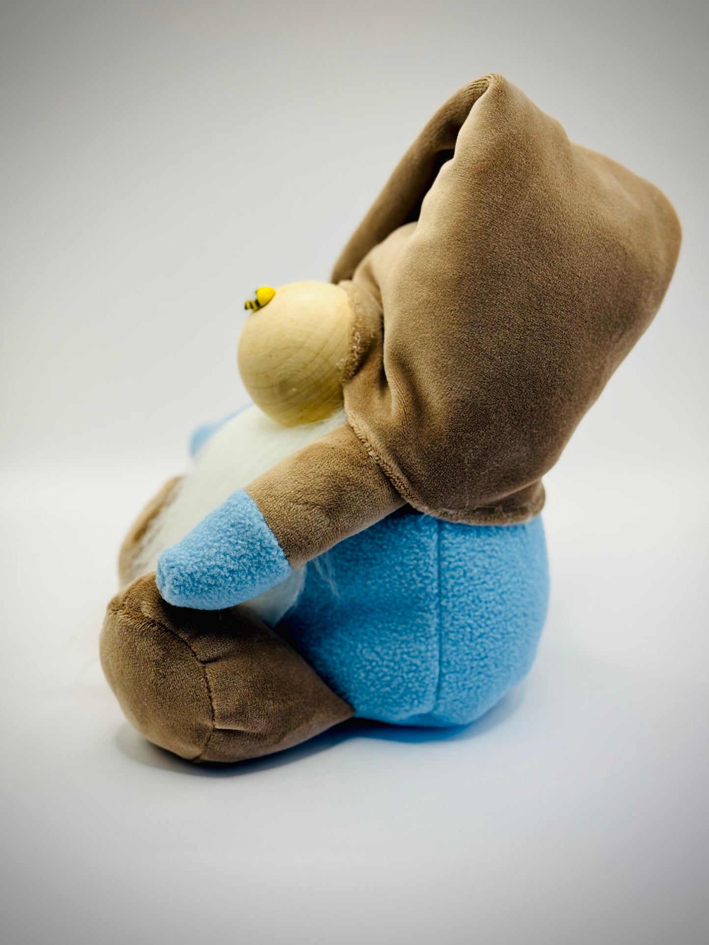 Handmade Taupe Nordic Gnome with Floppy Hat and Pom Pom