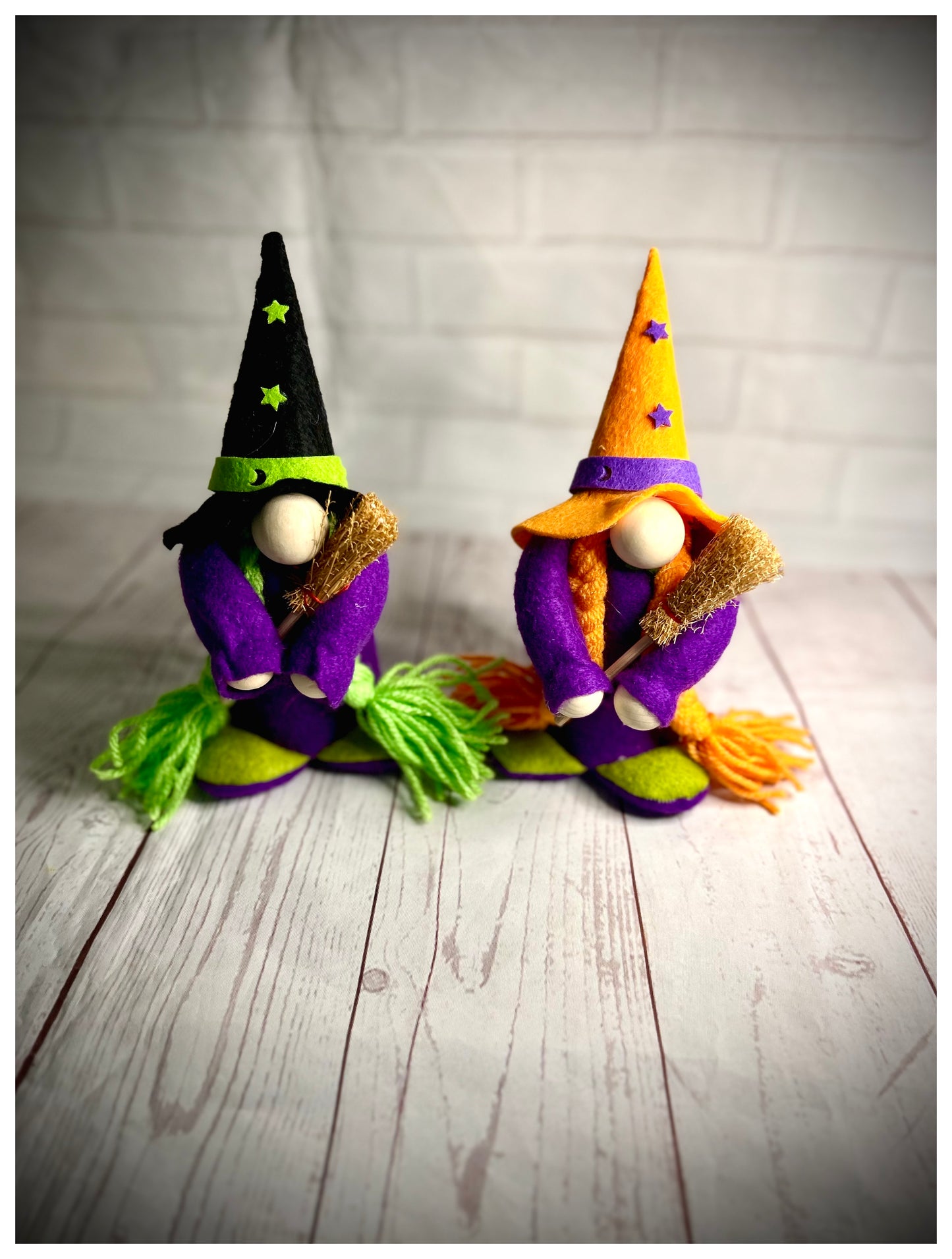 Handmade Mini Halloween Witch Gnome,Nordic, Swedish Tomte