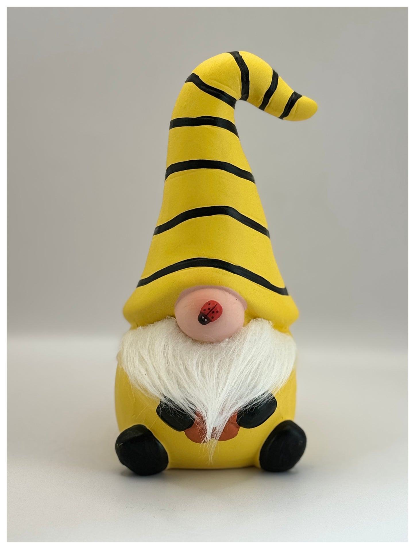 Ceramic Bumblebee Garden Gonk, Nordic, Gnome, Swedish Tomte