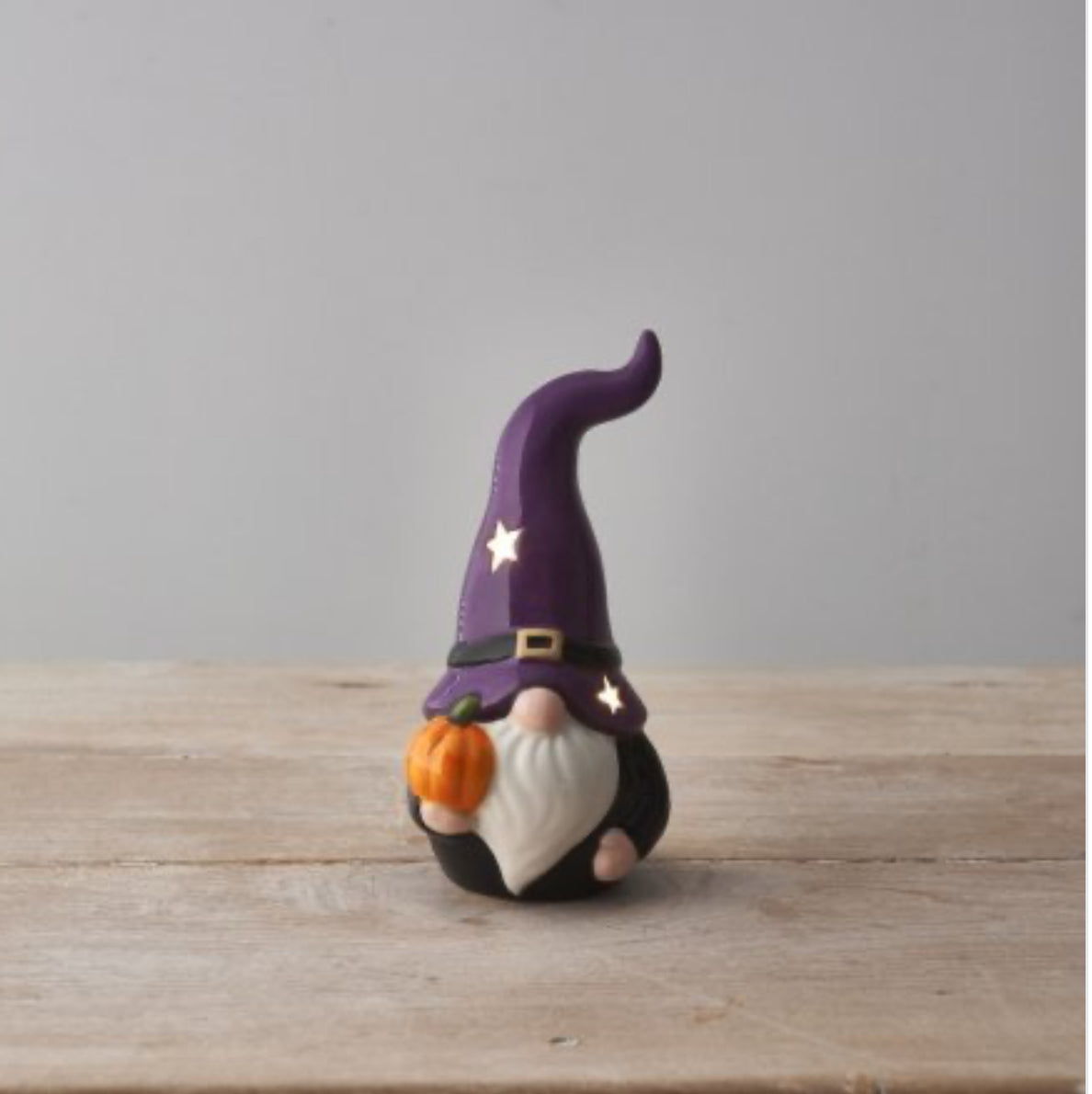 Light up Halloween Gonk with Pumpkin, Nordic Gnome, Swedish Tomte