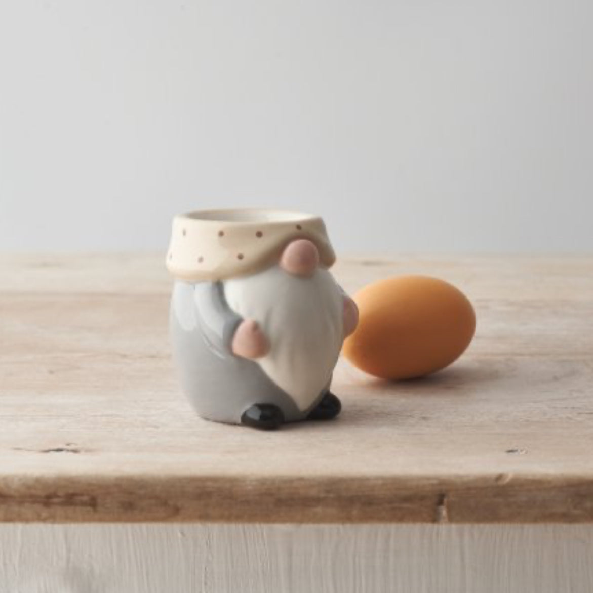 Natural Gonk Egg Cup, 7.5cm Nordic, Gnome, Swedish Tomte