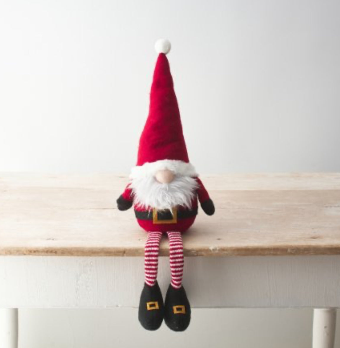 Mr and Mrs Claus shelf Sitting Gonks 56cm, Nordic Gnome, Swedish Tomte