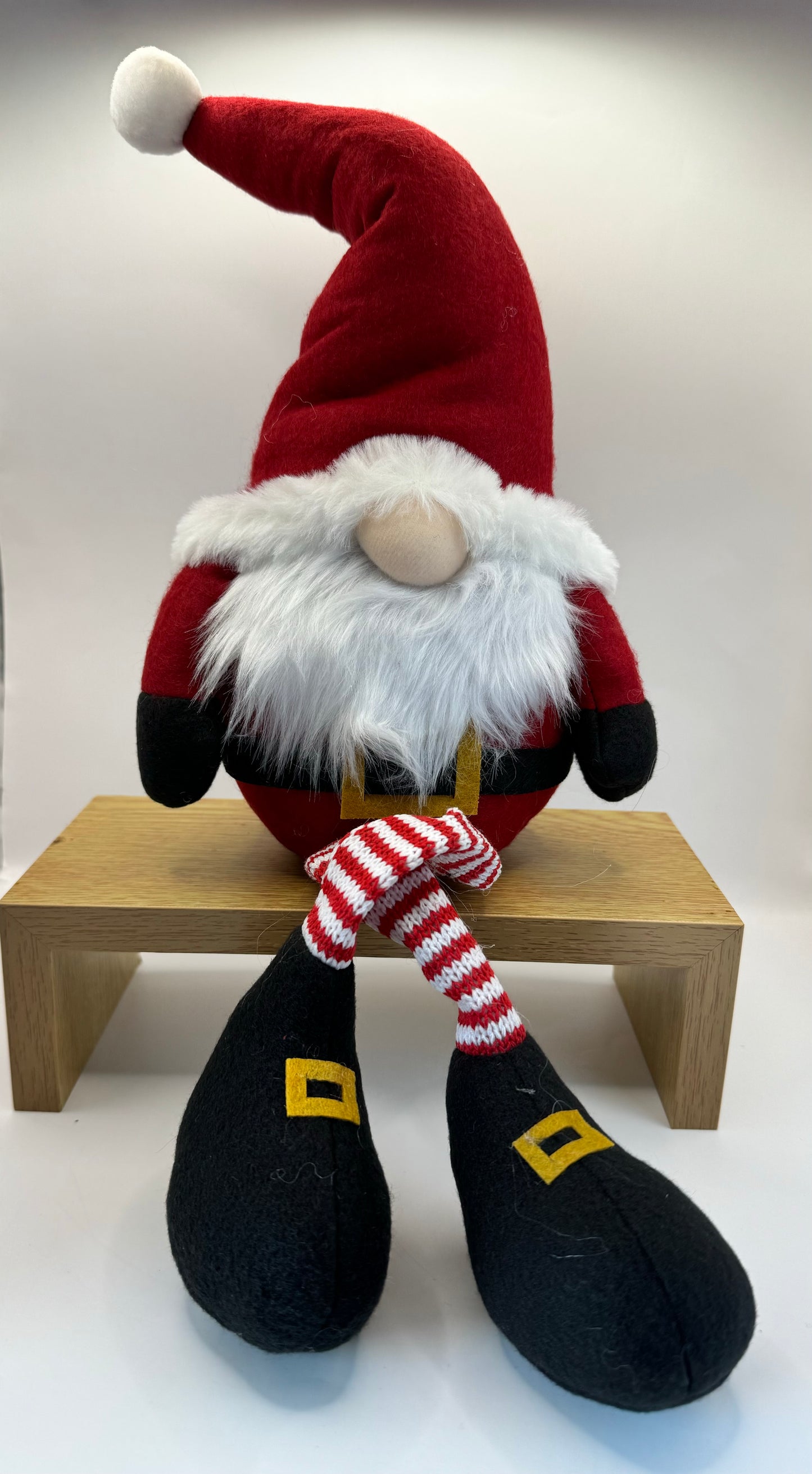 Mr and Mrs Claus shelf Sitting Gonks 56cm, Nordic Gnome, Swedish Tomte