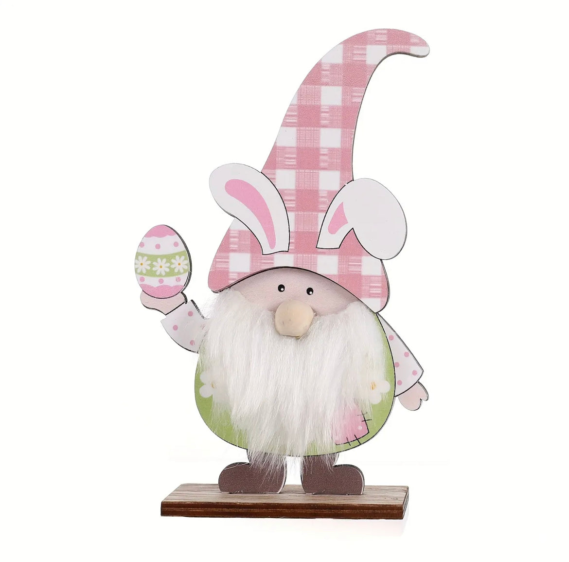 Wooden Easter Bunny Gonk on stand, Nordic, Gnome, Swedish Tomte