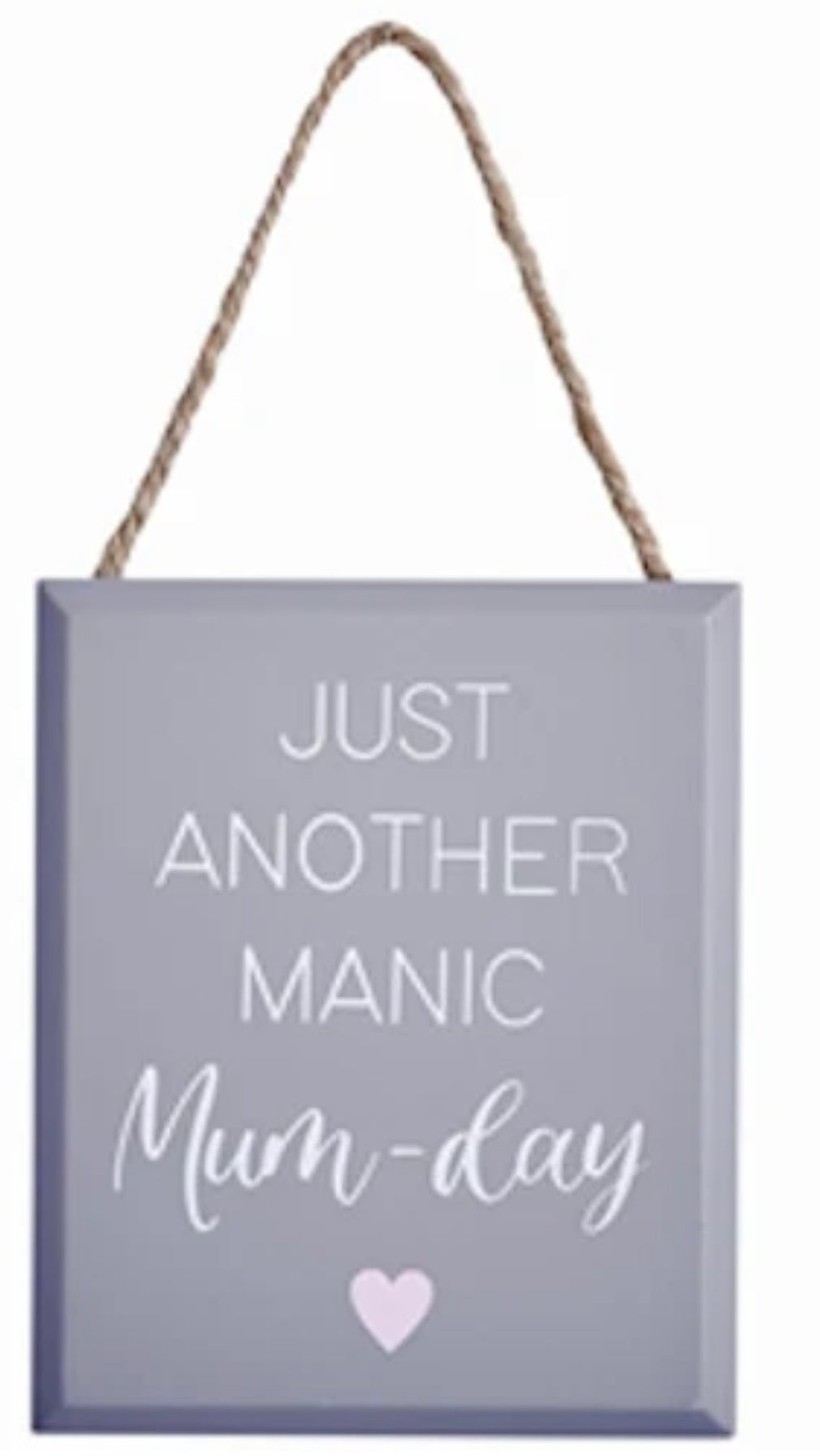 Mini Wooden Just Another Manic Mum Day Hanging Sign 15cm