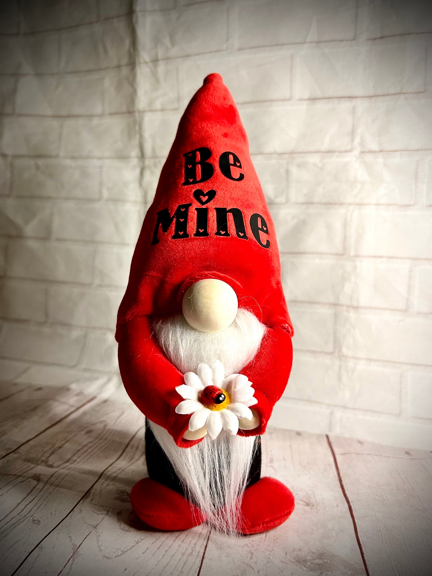 Handmade Soft Valour Be Mine Valentine’s Day Gonk, Nordic, Gnome, Swedish Tomte