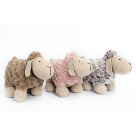 Fabric Novelty Woolly Sheep Doorstops 25cm