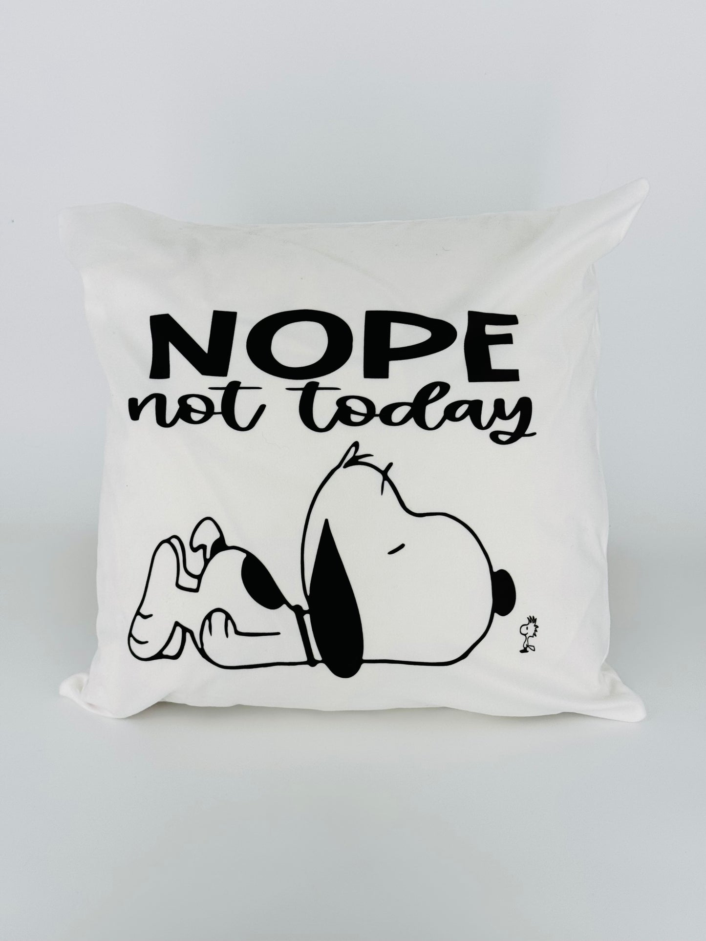 Snoopy Nope Not Today Soft Valour Cushion Cover 40 x 40cm