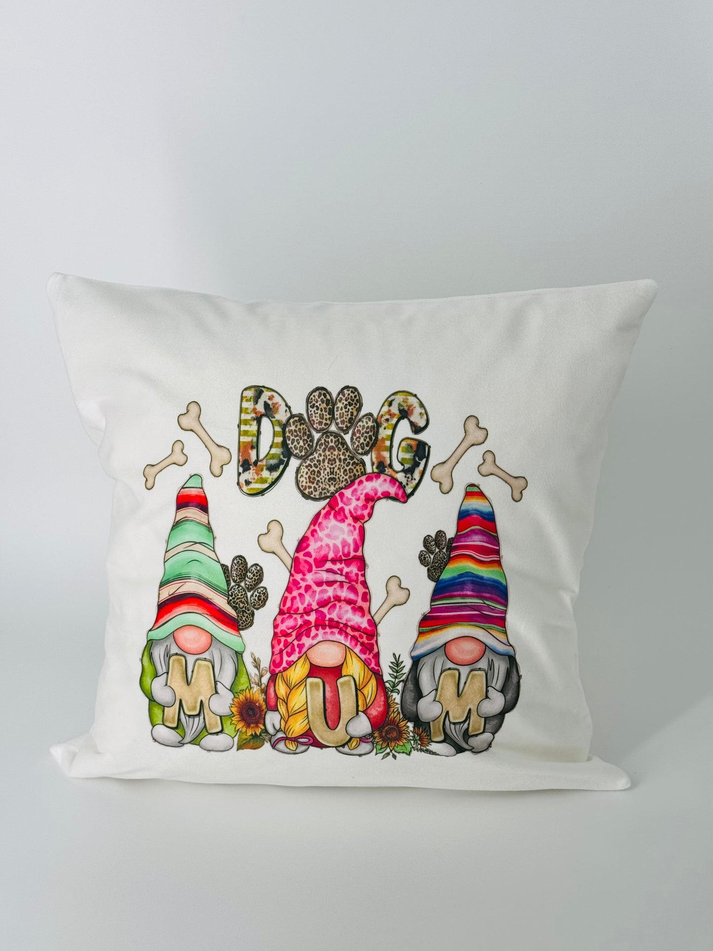 Soft Valour Dog Mum Gonk Cushion, Nordic Gnome, Swedish Tomte