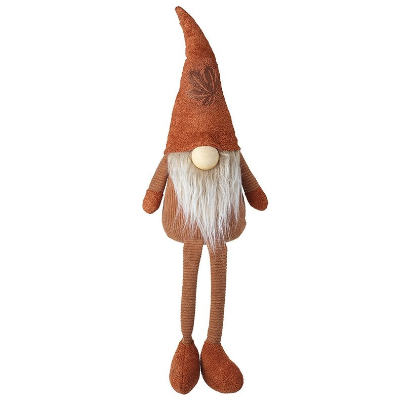 Tall Autumn Gonk, with embossed leaf effect, 51cm