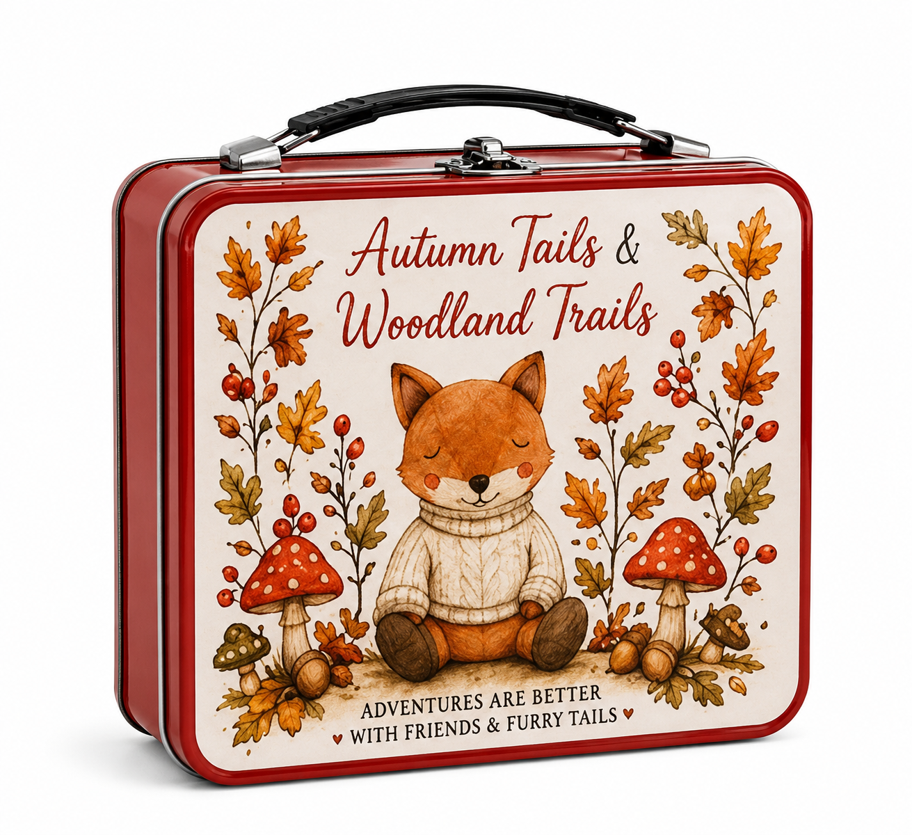 Autumn Tails & Woodland Trails Lunch Tin 🦊🍂