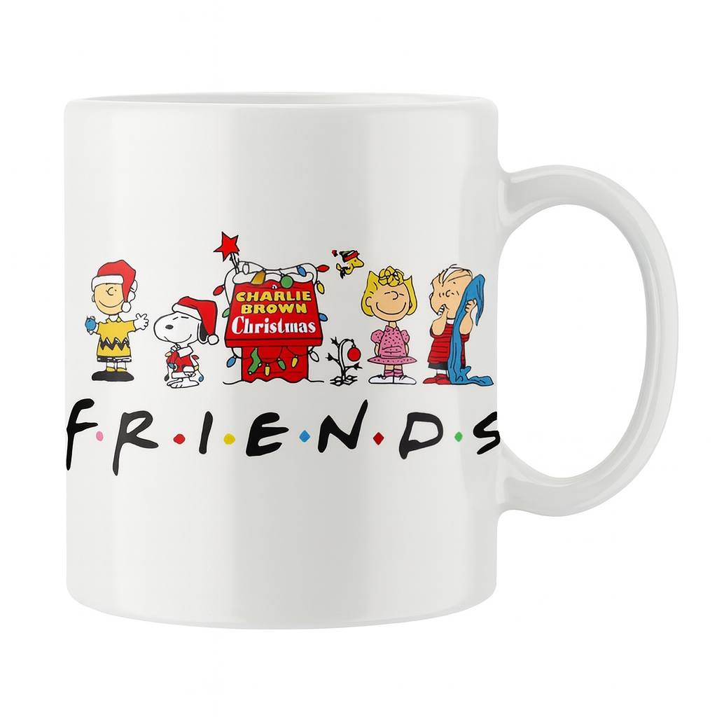 Snoopy Friends Christmas mug, Ceramic 11oz