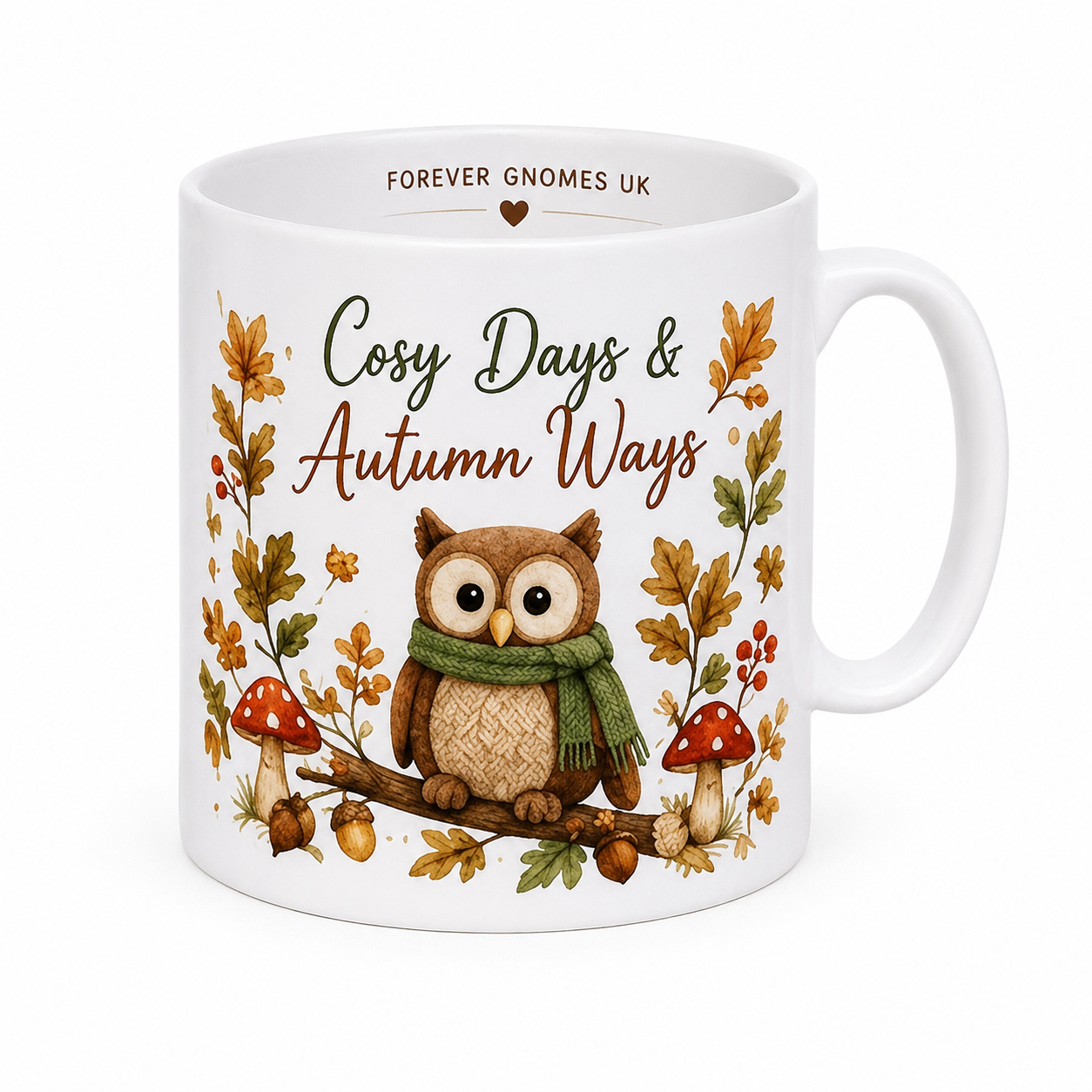 Cosy Days & Autumn Ways Owl Mug – 11oz