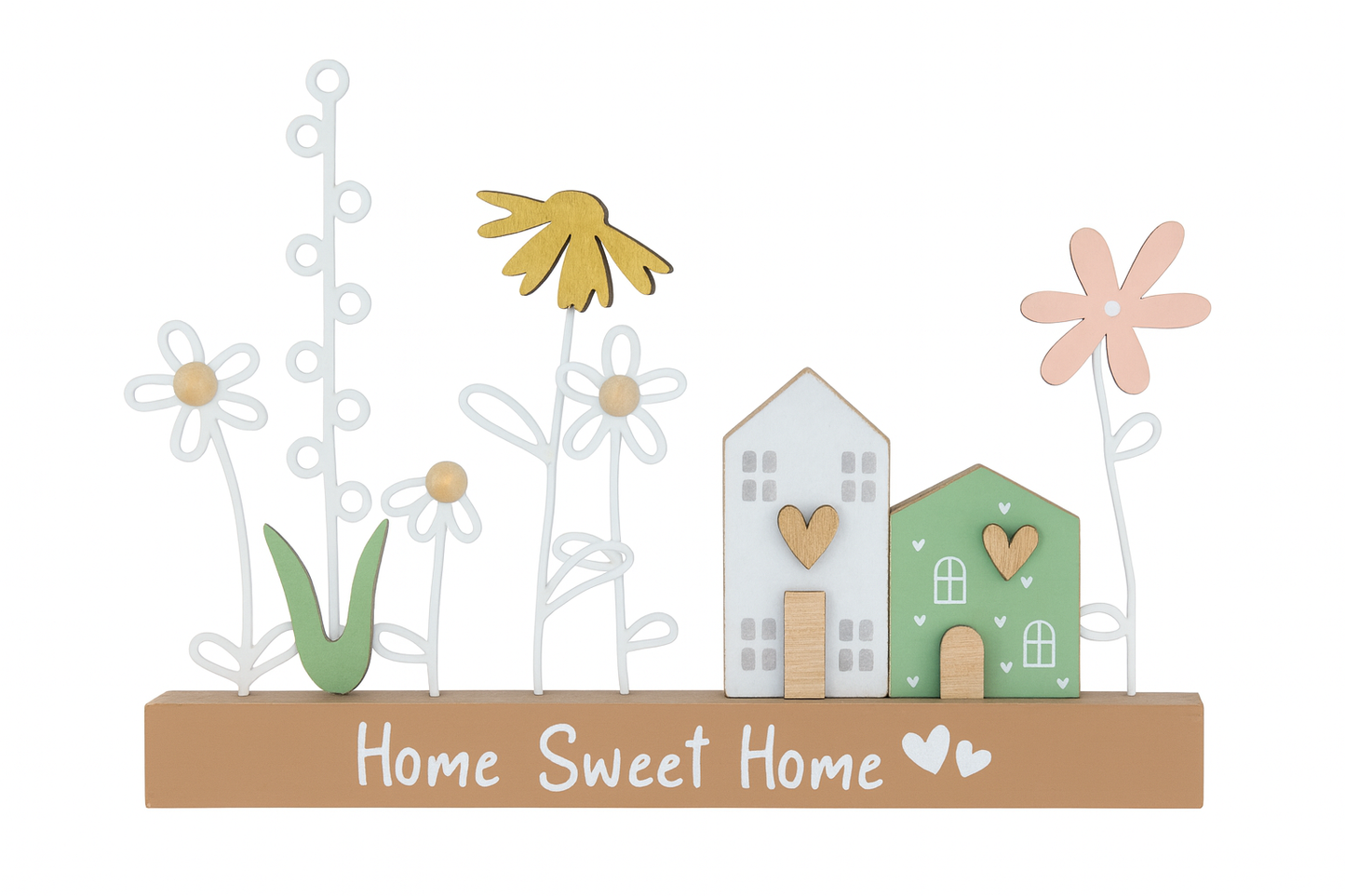 Home Sweet Home Floral Decorative Plaque 20cm
