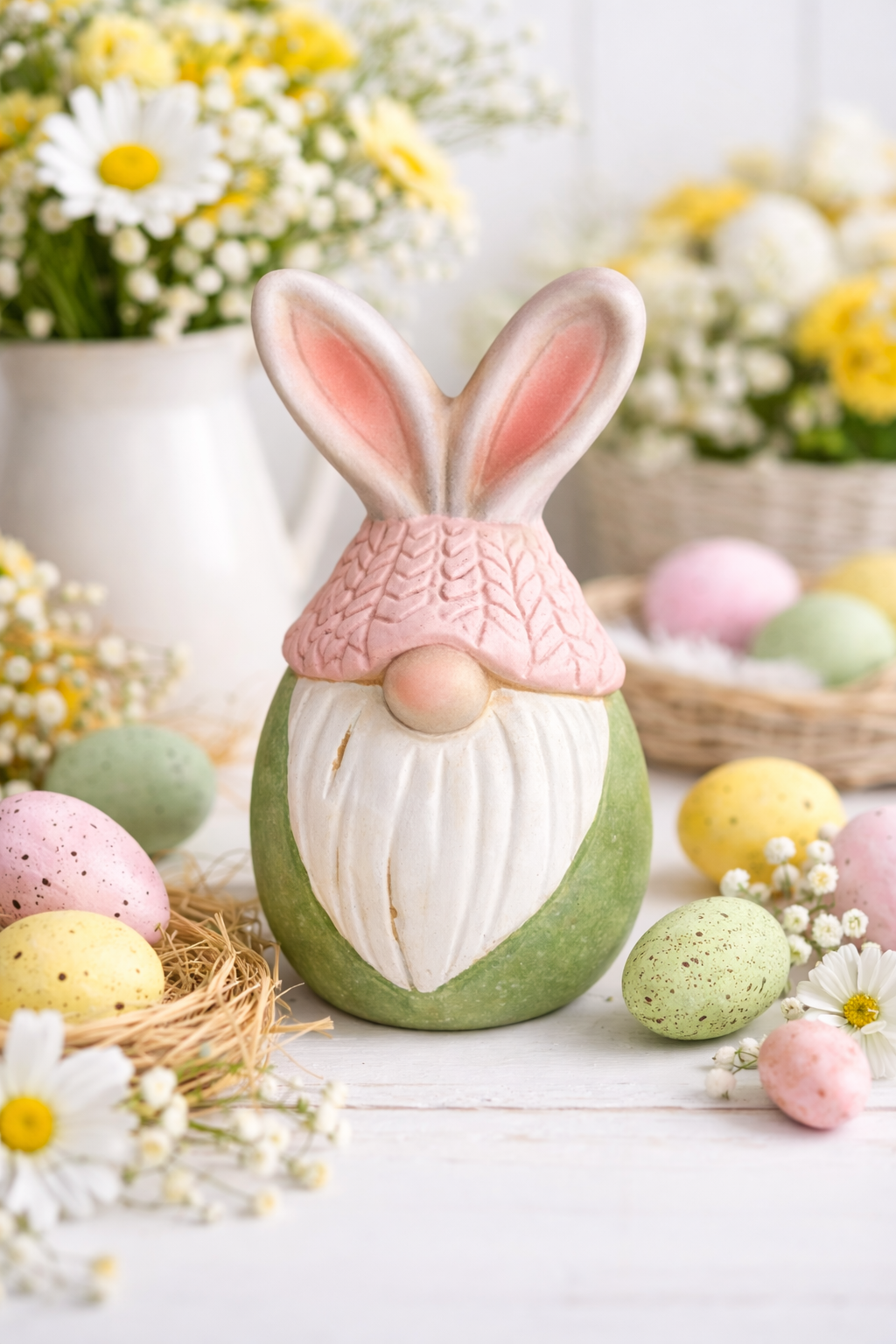 ceramic Easter bunny gonks.