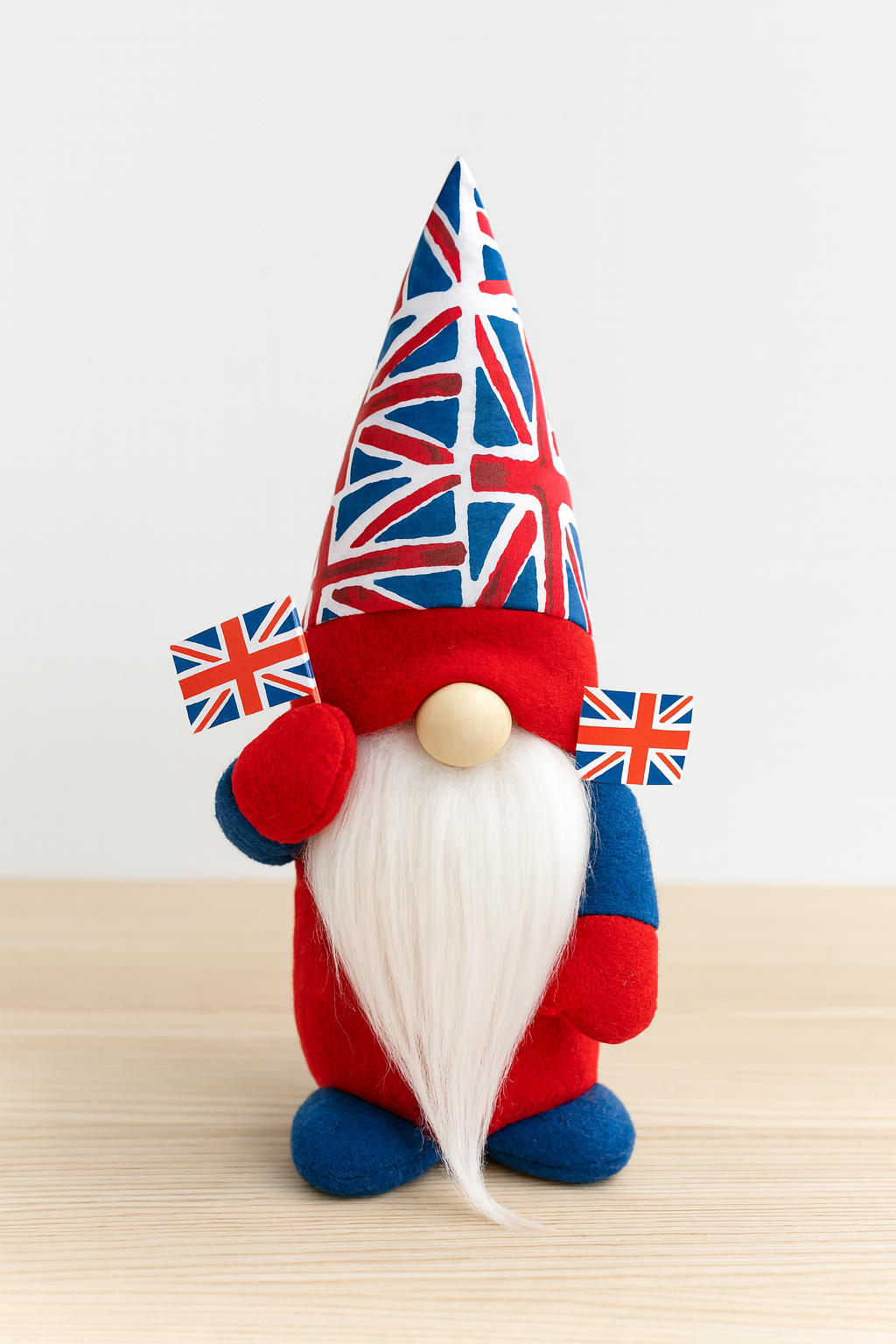 Handmade Union Jack Nordic Gnomes, Gonk, Swedish Tomte