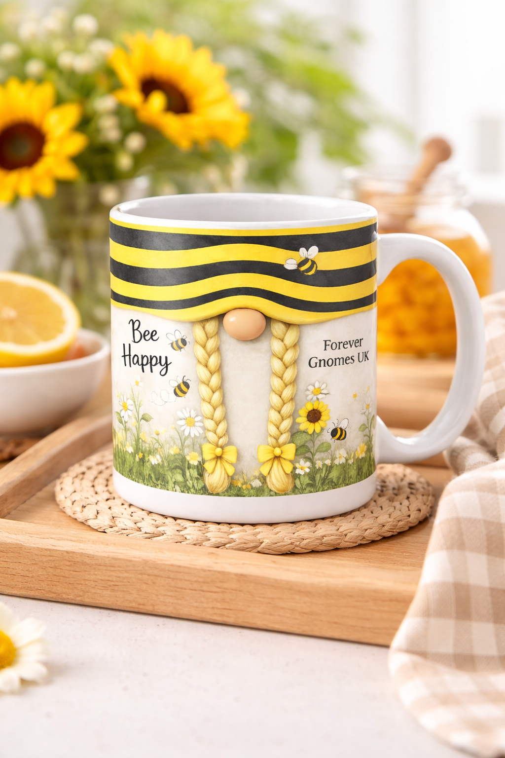 Bee Happy Gonk Mug – 11oz Ceramic Mug