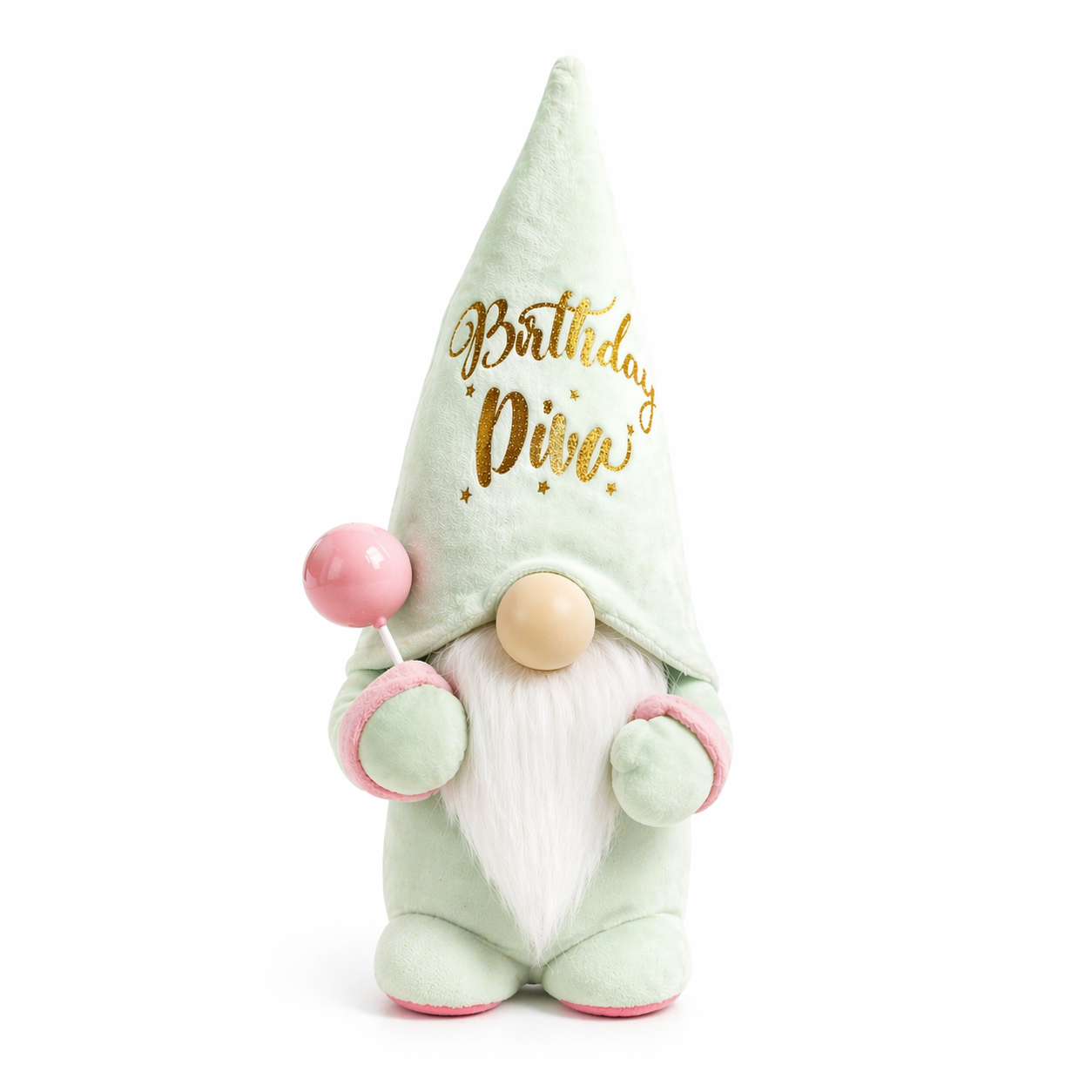 Add a touch of charm and celebration to any birthday with our beautifully handcrafted Birthday Diva Gonk.