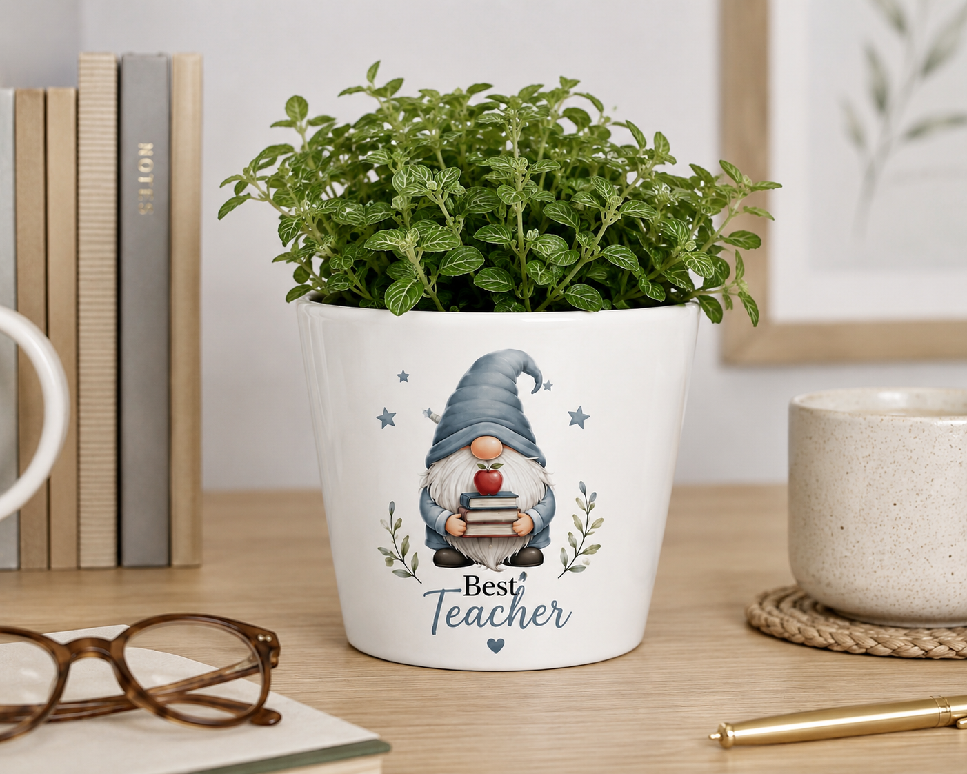 Best Teacher Ceramic Plant Pot