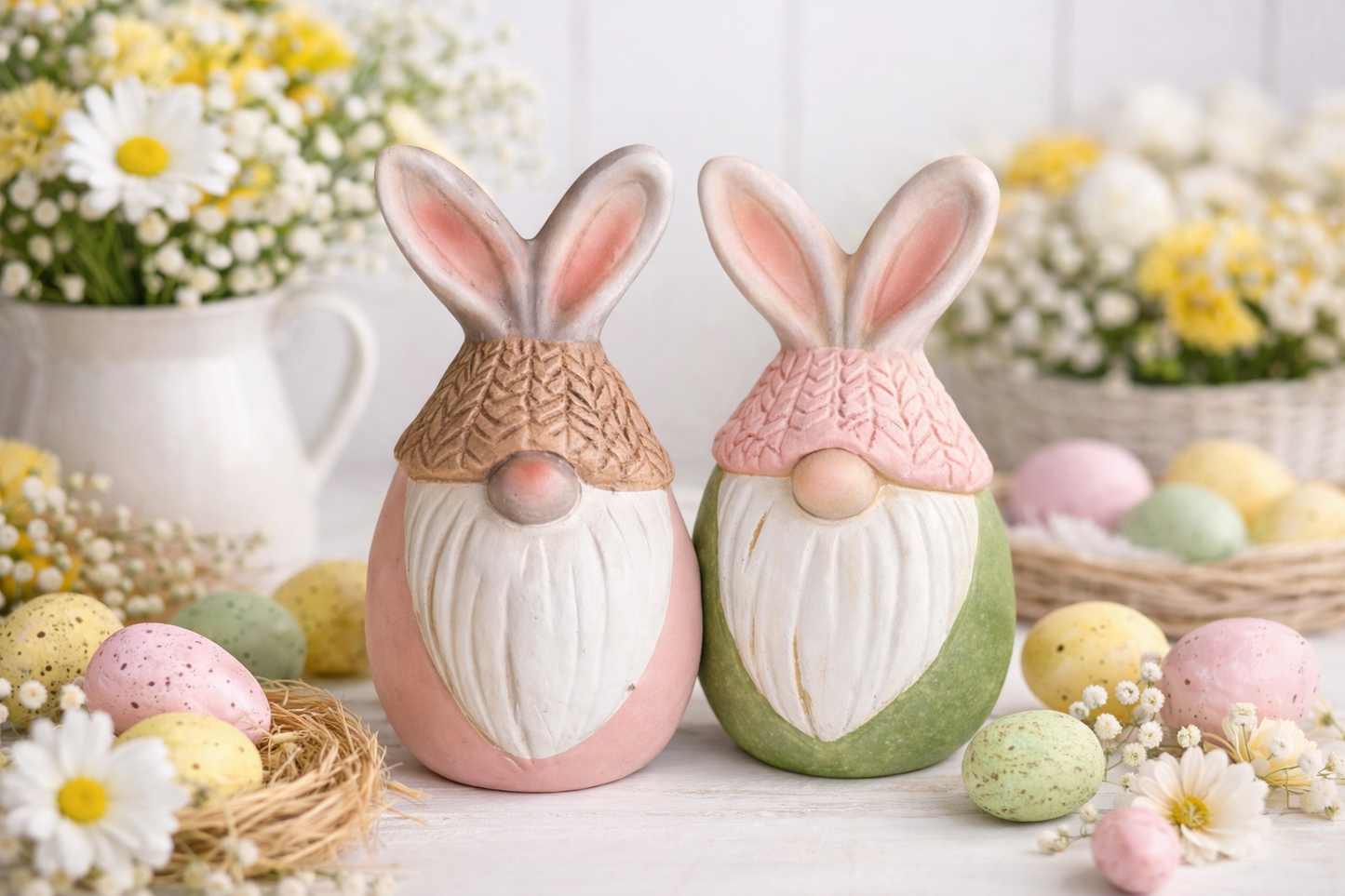 ceramic Easter bunny gonks.
