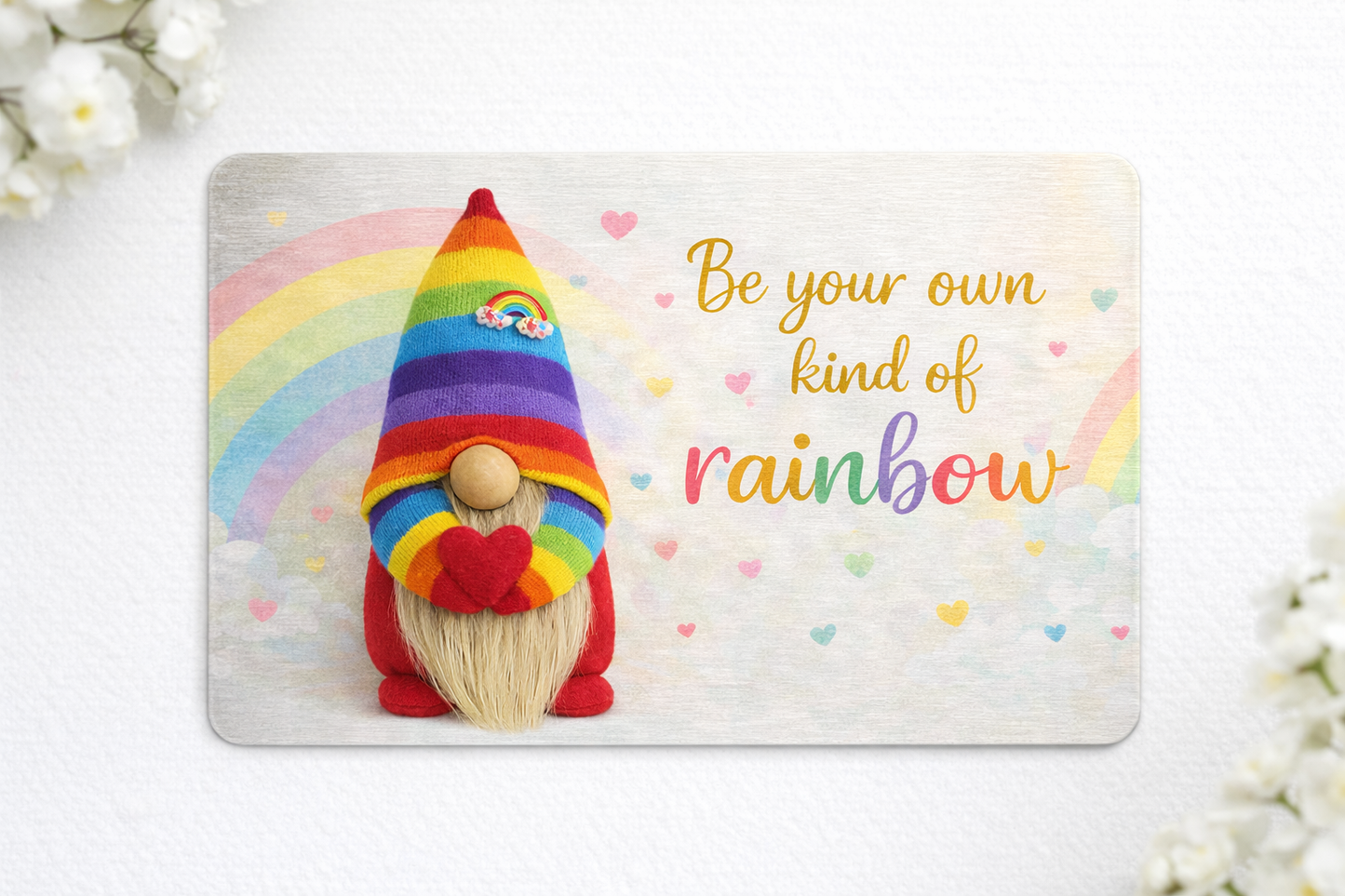 Rainbow Metal Gift Card – “Be Your Own Kind of Rainbow”