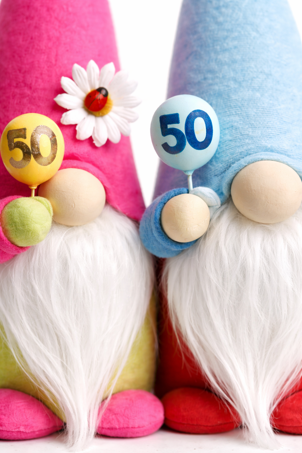 Personalised Age Birthday Gonk with Balloon