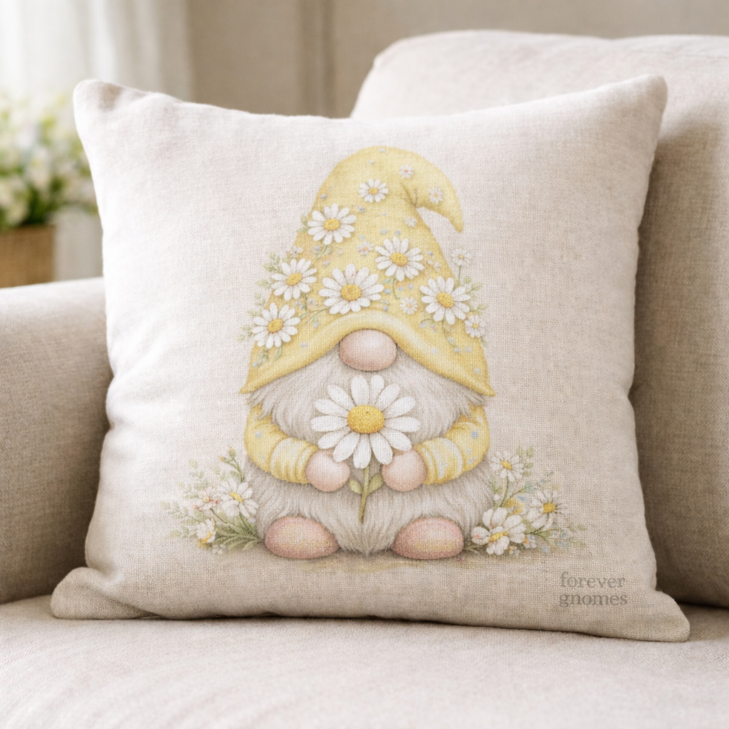 Daisy Gonk Linen Cushion – 40 x 40cm