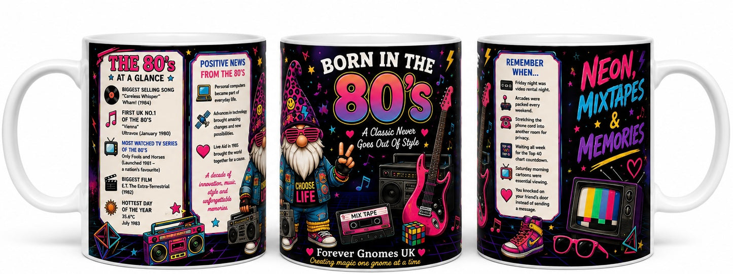 Remember When – Born in the 80’s Mug & Coaster Gift Set