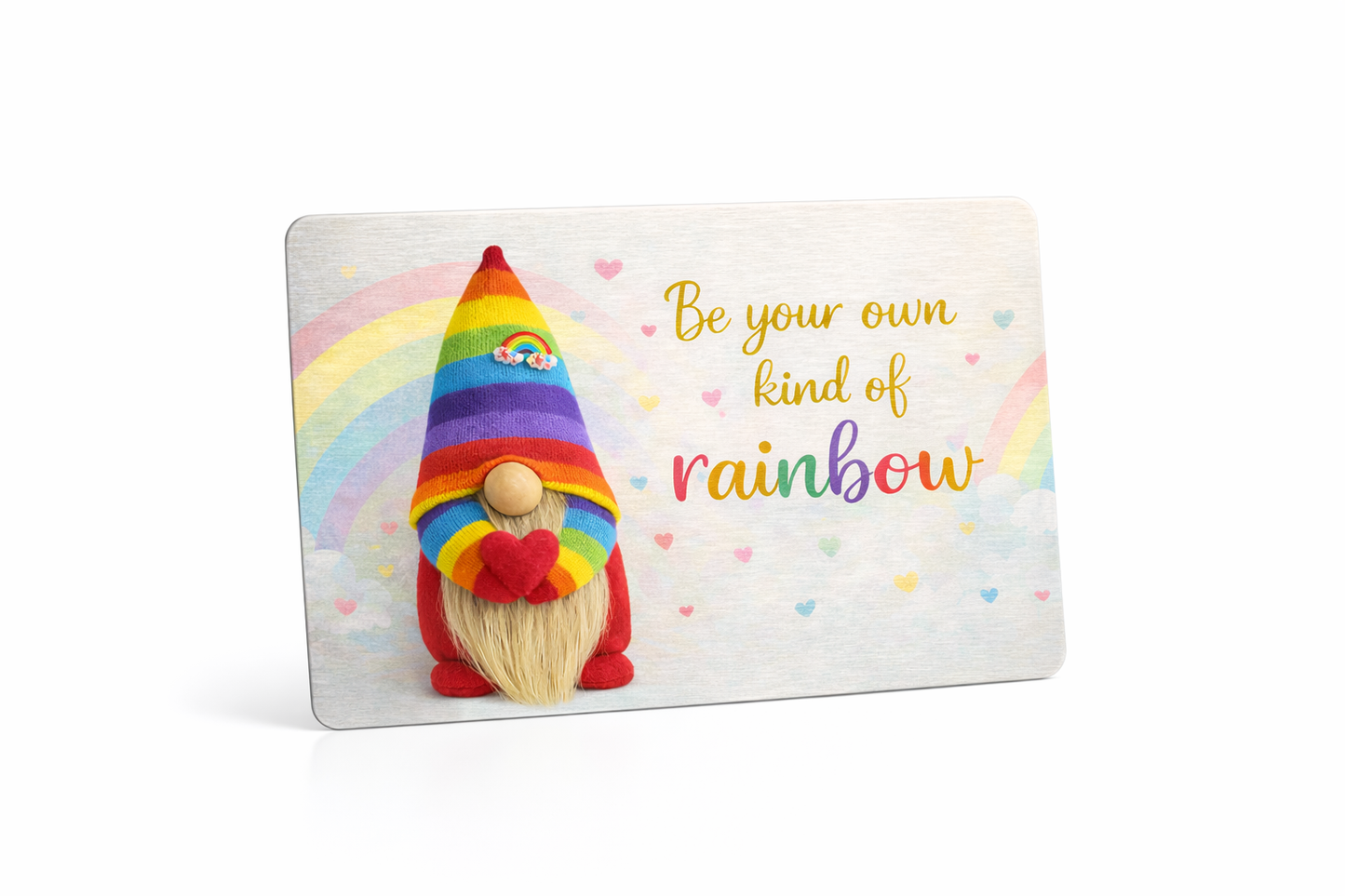 Rainbow Metal Gift Card – “Be Your Own Kind of Rainbow”