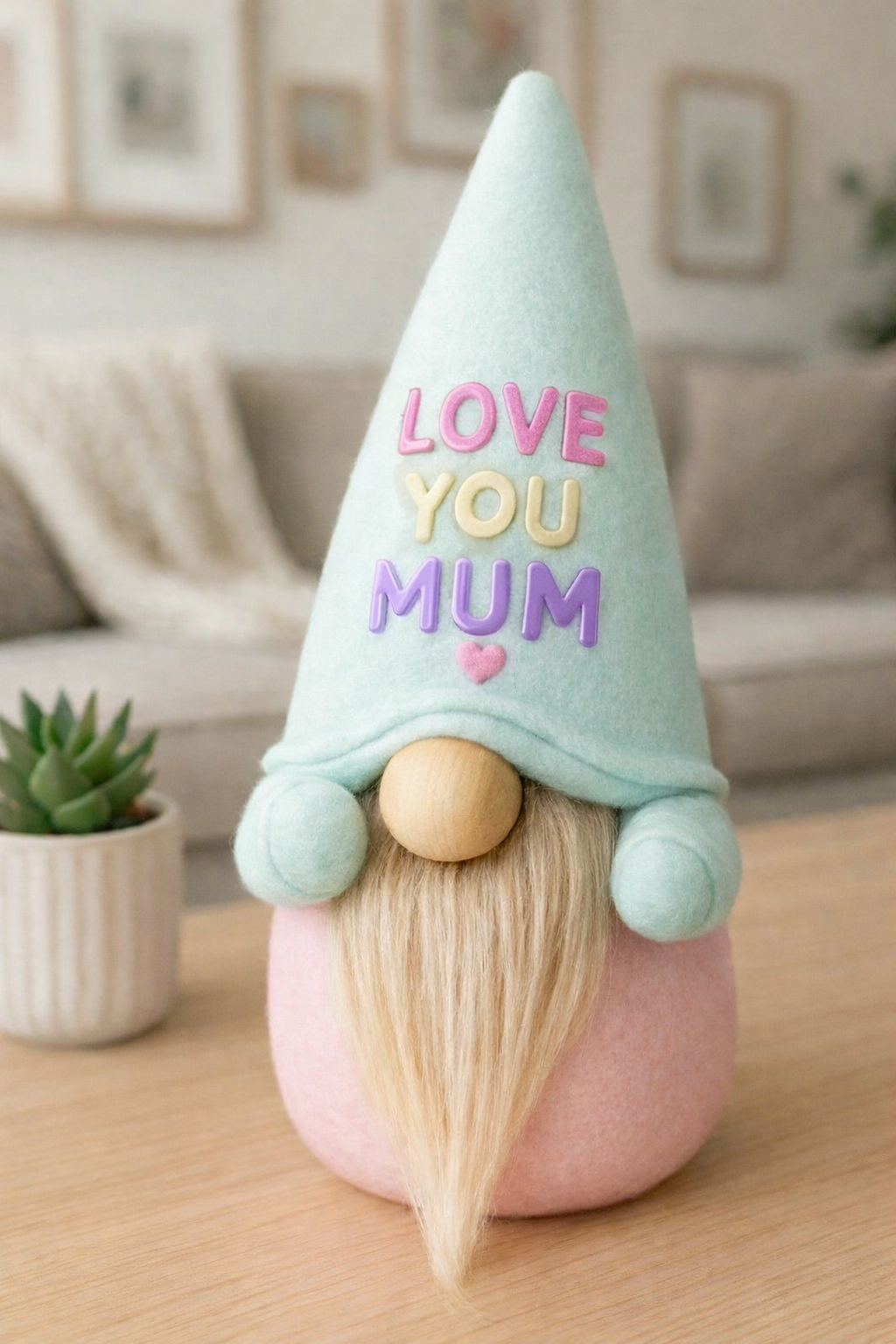Love You Mum Gonk – Handmade Keepsake Gift
