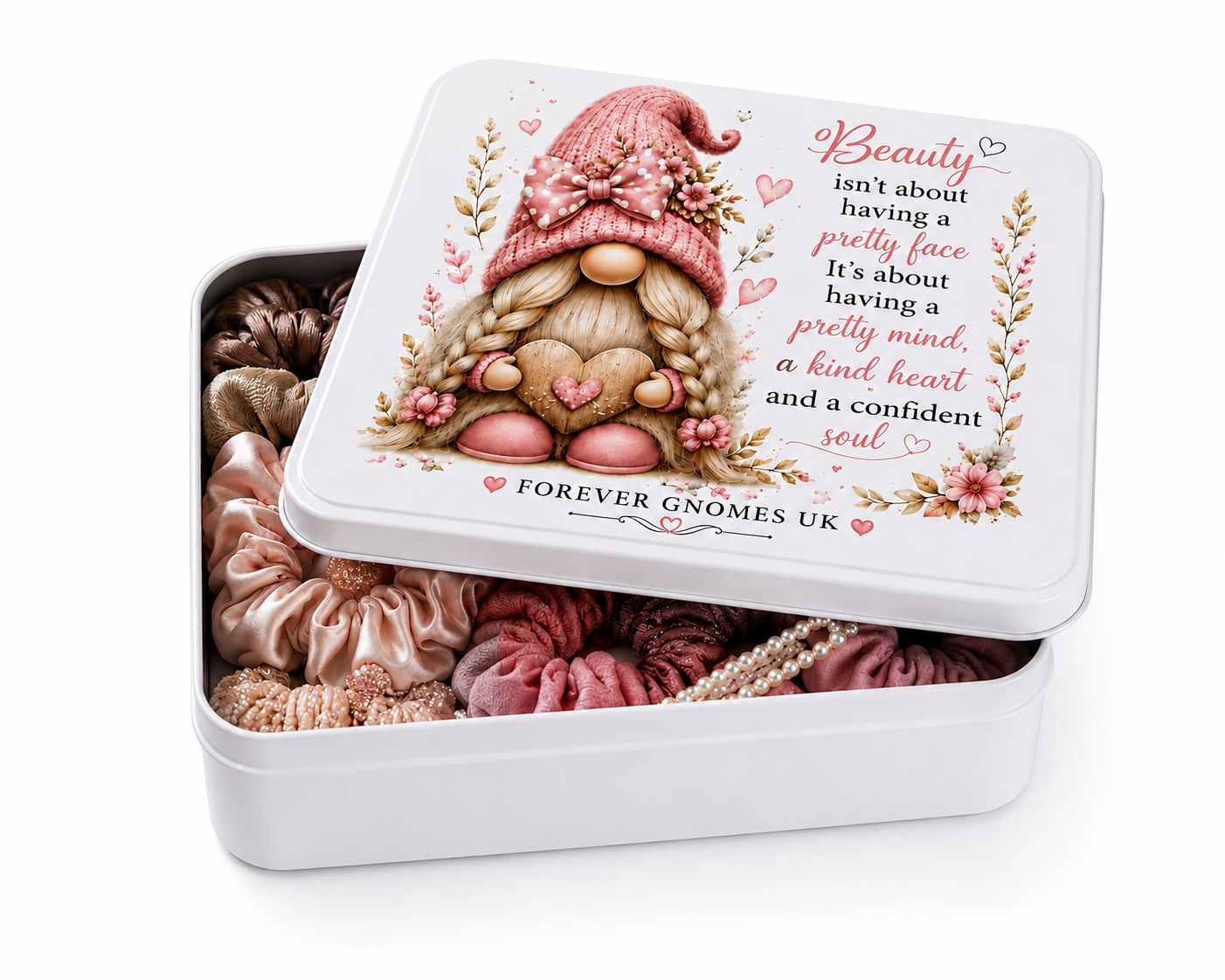 Forever Gnomes UK Beauty Bobble & Accessories Storage Tin